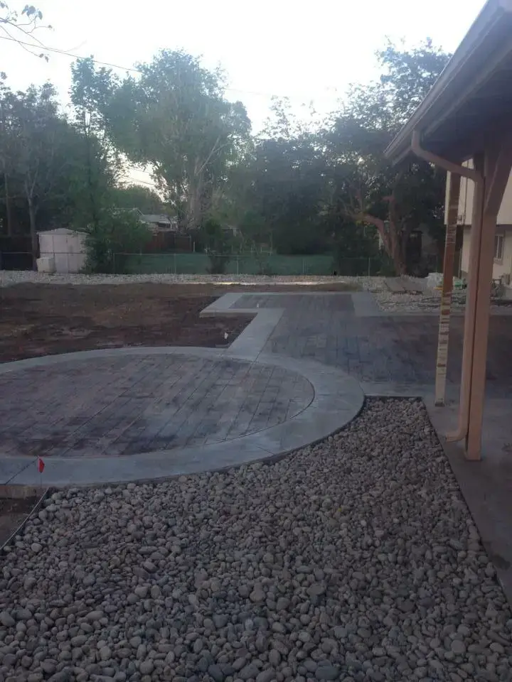 stamped concrete patio