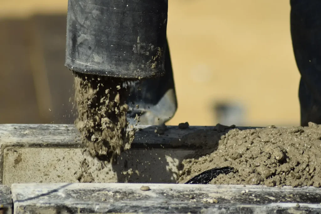 concrete pour