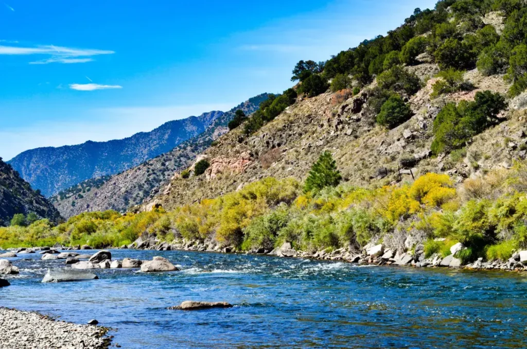 river and mountains