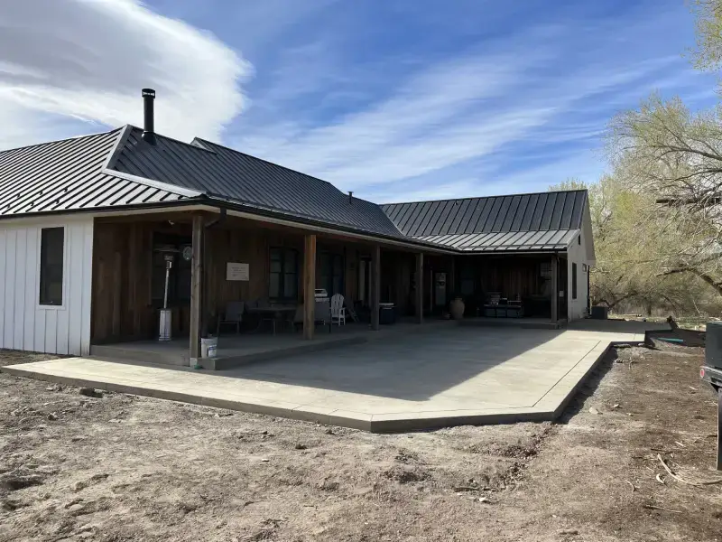concrete patio in colorado