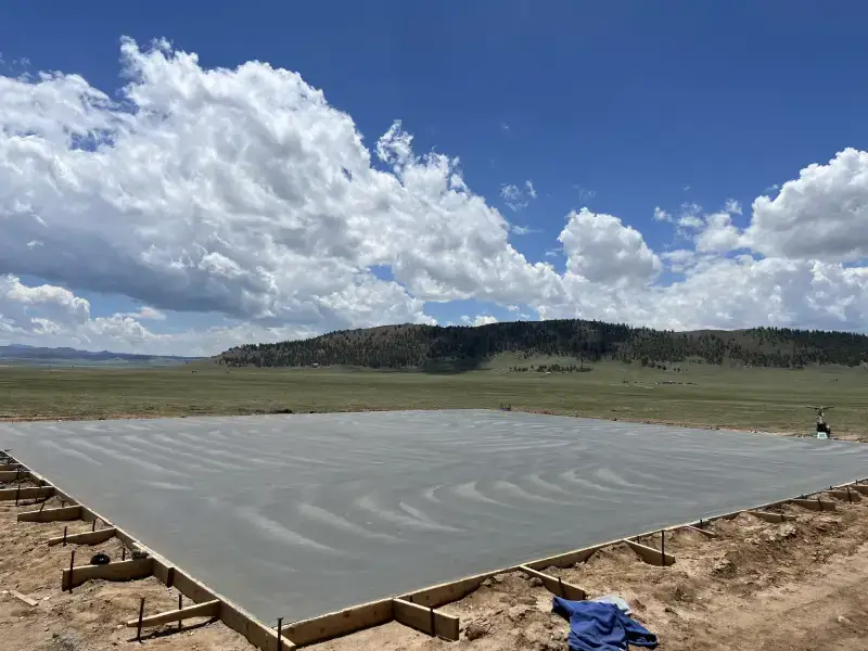 concrete slab central colorado